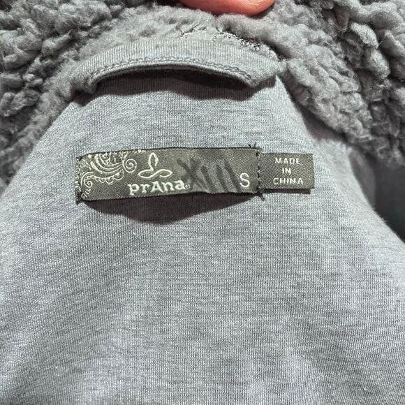 PRANA Permafrost Zip Up Sherpa Fleece Mock Neck Jacket Small ( J-285) - Picture 8 of 8